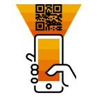 284657 Qr Code Rfidscanner R Orange